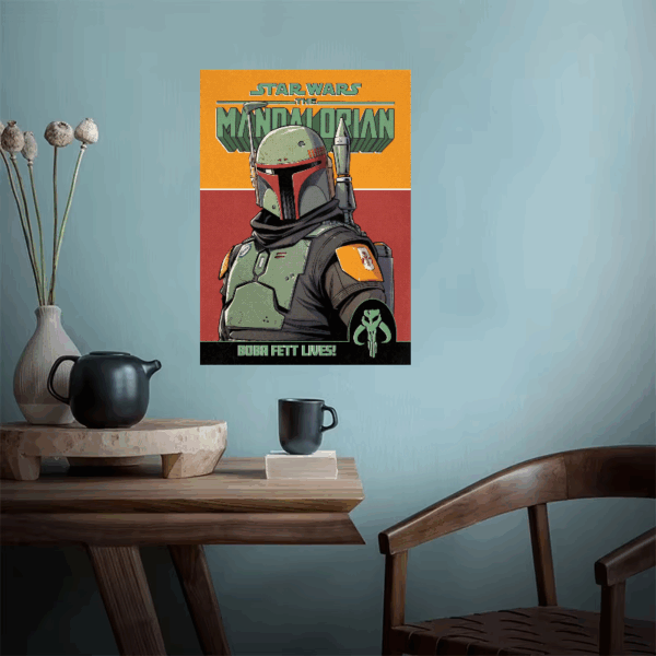The Legendary Bounty Hunter Boba Fett Lives Star wars Poster