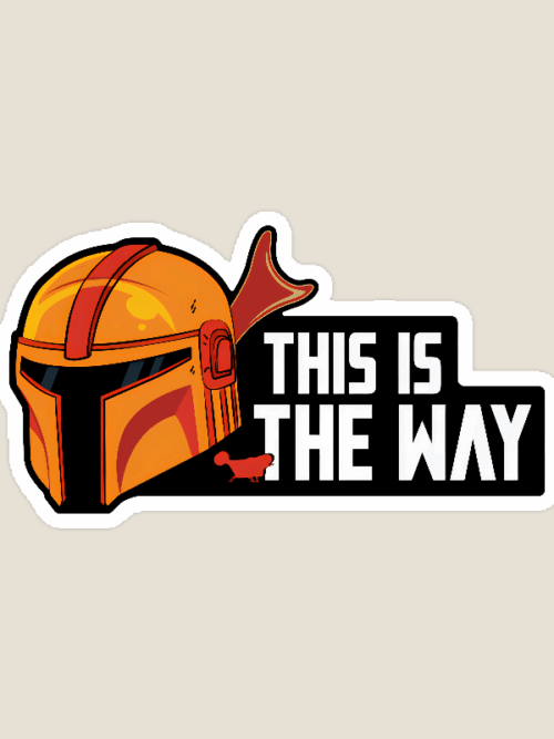 The Mandalorian Creed This Is the Way Sticker