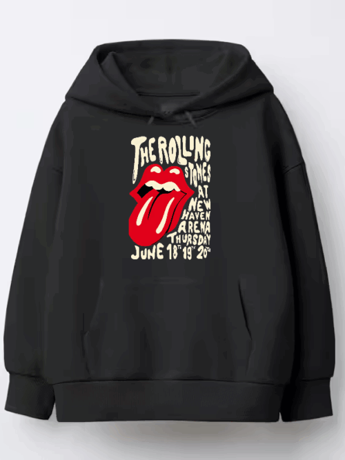 The Rolling Stones Legacy Loud and Iconic Rock Energy Hoodie