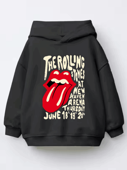 The Rolling Stones Legacy Loud and Iconic Rock Energy Kids Hoodie