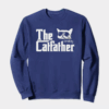 The Smokey Catfather Feline Crime Boss Crewneck Sweatshirt