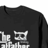The Smokey Catfather Feline Crime Boss Crewneck Sweatshirt