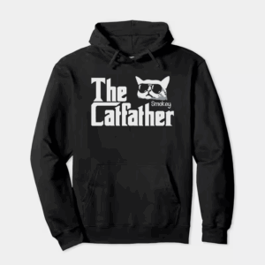 The Smokey Catfather Feline Crime Boss Hoodie