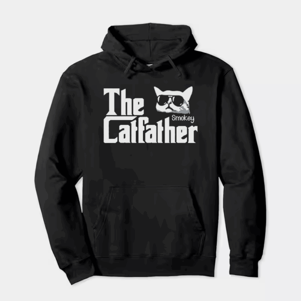 The Smokey Catfather Feline Crime Boss Hoodie