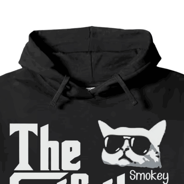 The Smokey Catfather Feline Crime Boss Hoodie