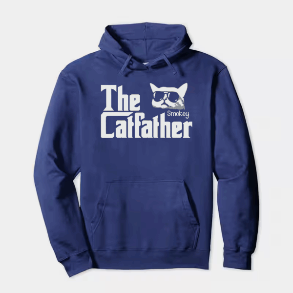 The Smokey Catfather Feline Crime Boss Hoodie