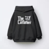 The Smokey Catfather Feline Crime Boss Kids Hoodie