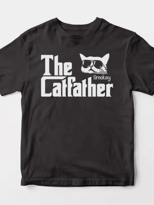 The Smokey Catfather Feline Crime Boss Unisex T-Shirt