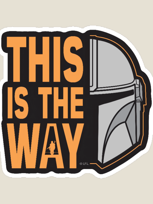 The Way of the Warrior Star Wars Mandalorian Sticker