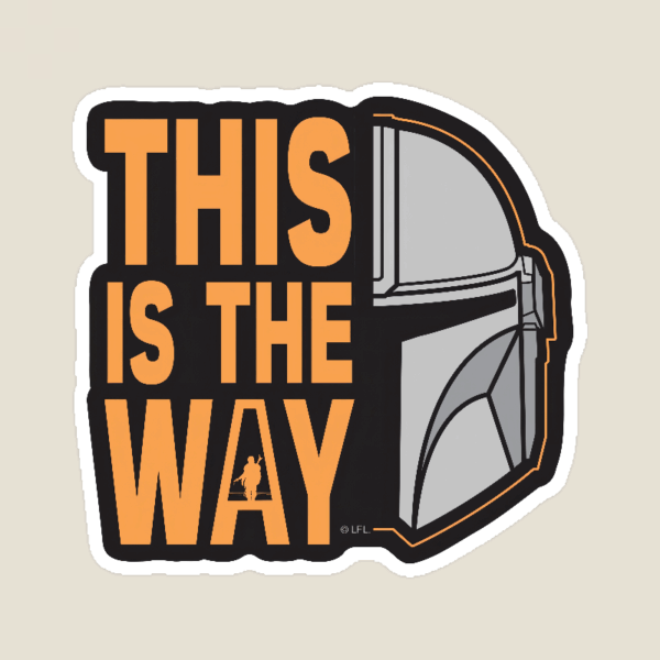 The Way of the Warrior Star Wars Mandalorian Sticker