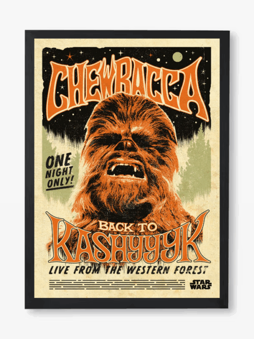 The Wookiee Warrior Chewbacca Poster