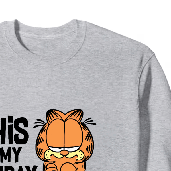 This Is My Monday Face Garfield Mood Activated Crewneck Sweatshirt