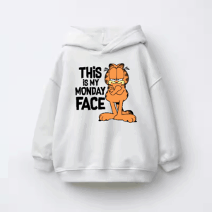 This Is My Monday Face Garfield Mood Activated Kids Hoodie