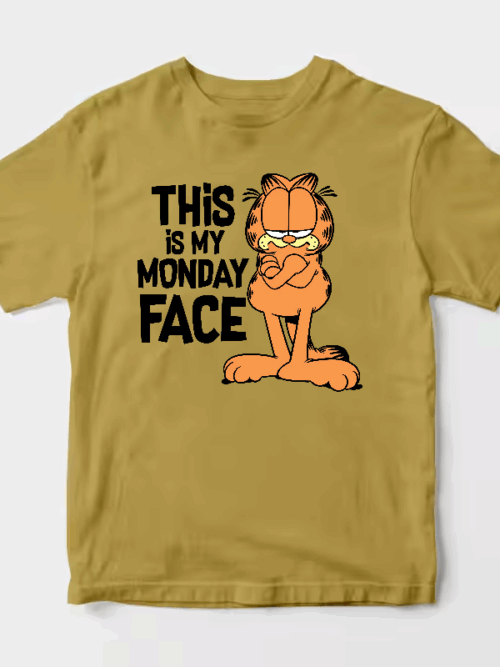 This Is My Monday Face Garfield Mood Activated Unisex T-Shirt