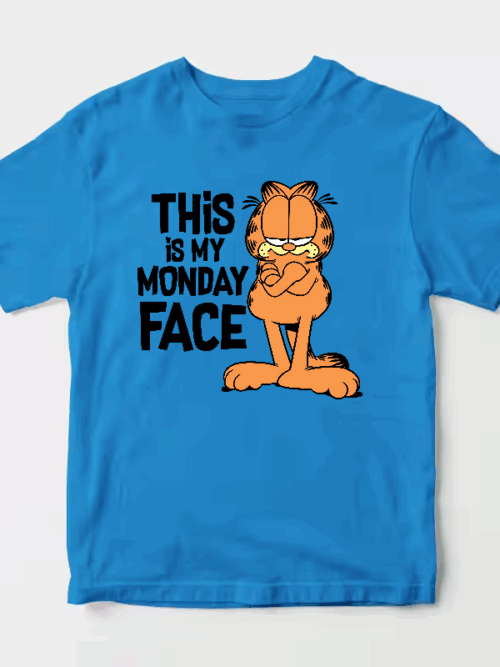 This Is My Monday Face Garfield Mood Activated Unisex T-Shirt