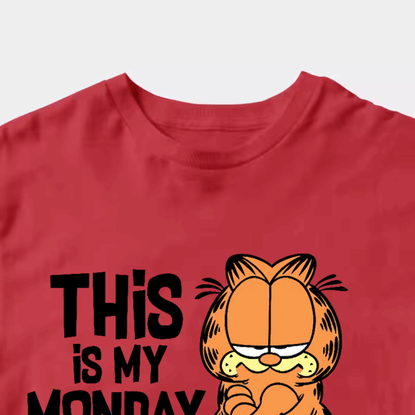 This Is My Monday Face Garfield Mood Activated Unisex T-Shirt