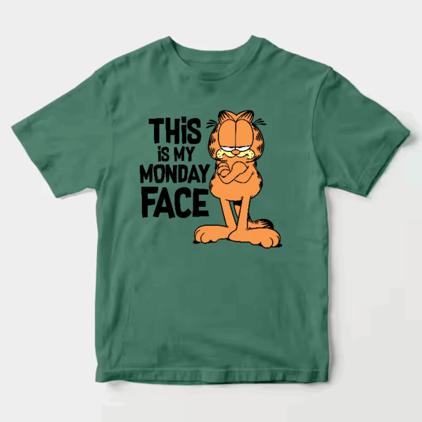 This Is My Monday Face Garfield Mood Activated Unisex T-Shirt