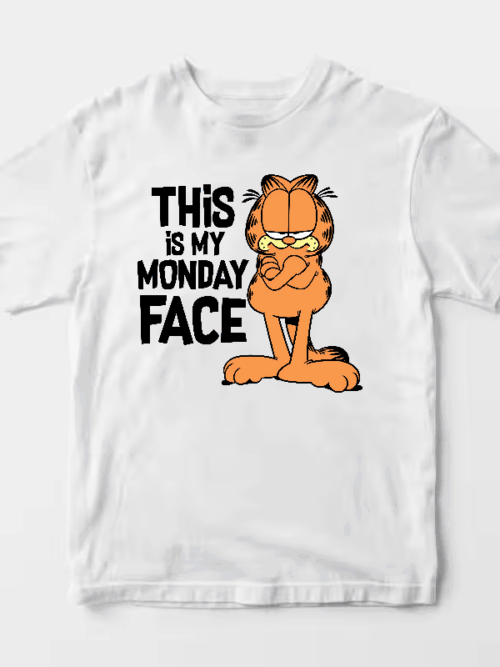 This Is My Monday Face Garfield Mood Activated Unisex T-Shirt
