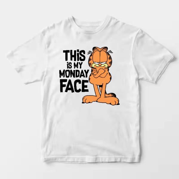 This Is My Monday Face Garfield Mood Activated Unisex T-Shirt
