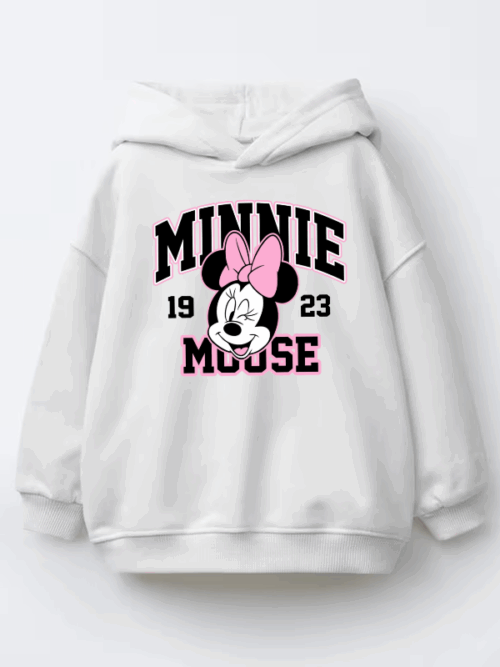 Timeless Charm Minnie Mouse Kids Hoodie