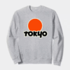 Tokyo Text Japanese Logo Minimal Urban Style Crewneck Sweatshirt
