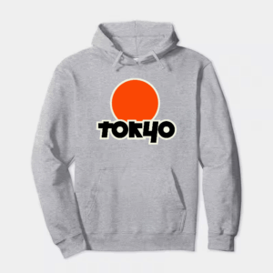 Tokyo Text Japanese Logo Minimal Urban Style Hoodie
