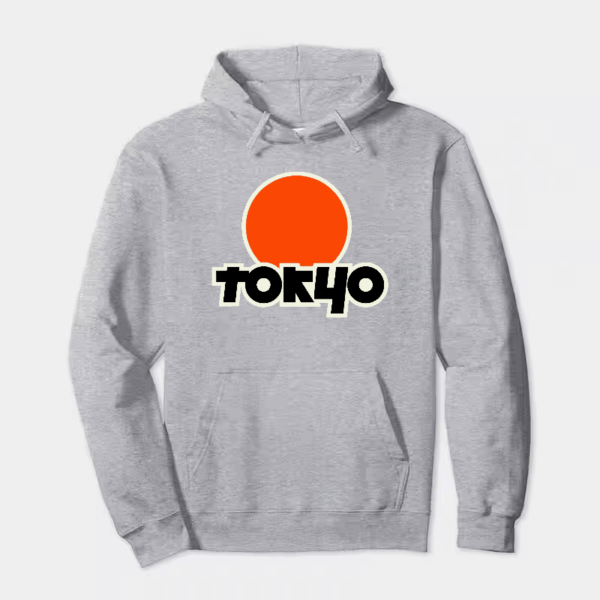Tokyo Text Japanese Logo Minimal Urban Style Hoodie