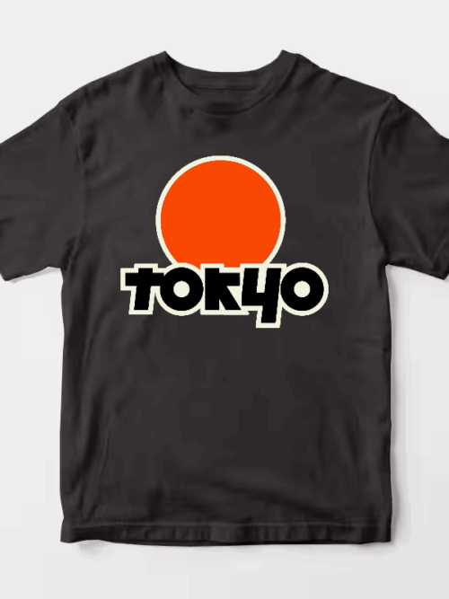 Tokyo Text Japanese Logo Minimal Urban Style Unisex T-Shirt