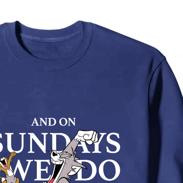 Tom and Jerry Lazy Sunday Chill Crewneck Sweatshirt