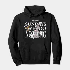 Tom and Jerry Lazy Sunday Chill Hoodie