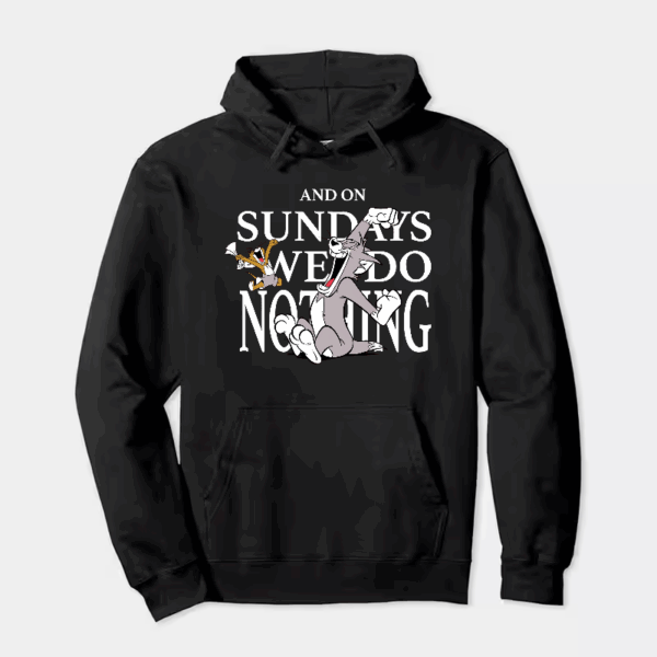 Tom and Jerry Lazy Sunday Chill Hoodie