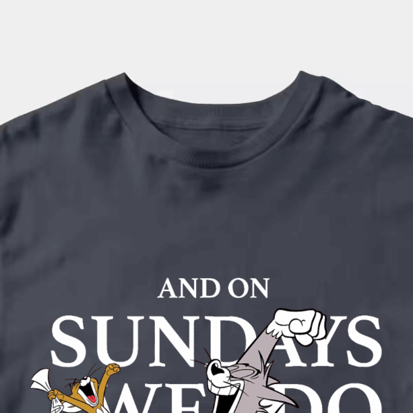 Tom and Jerry Lazy Sunday Chill Unisex T-Shirt Tom and Jerry Lazy Sunday Chill Unisex T-Shirt