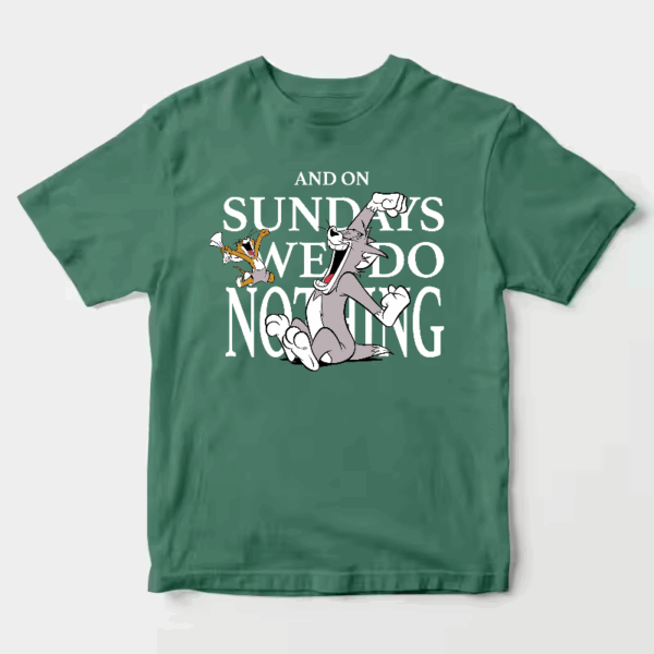 Tom and Jerry Lazy Sunday Chill Unisex T-Shirt