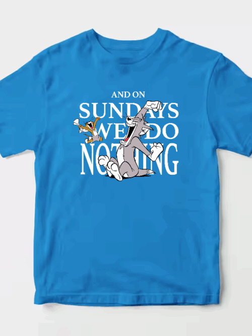 Tom and Jerry Lazy Sunday Chill Unisex T-Shirt