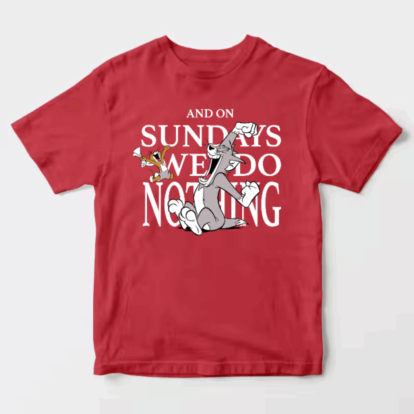 Tom and Jerry Lazy Sunday Chill Unisex T-Shirt