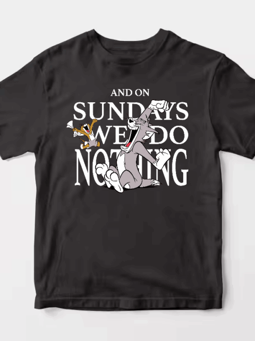 Tom and Jerry Lazy Sunday Chill Unisex T-Shirt