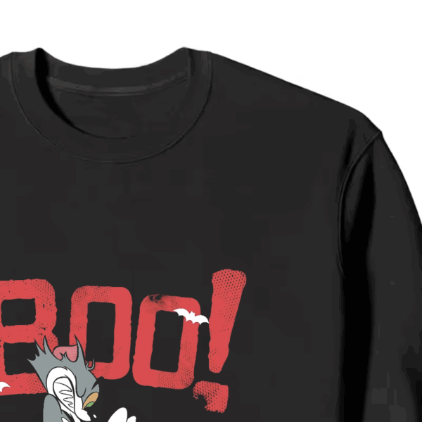 Tom Jerry Spooky Chase Halloween Crewneck Sweatshirt