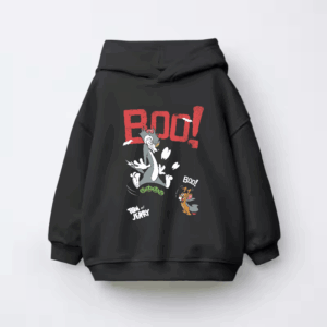 Tom Jerry Spooky Chase Halloween Kids Hoodie