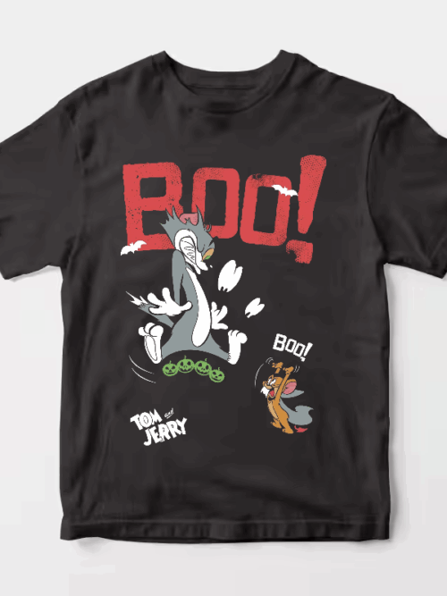 Tom Jerry Spooky Chase Halloween Unisex T-Shirt