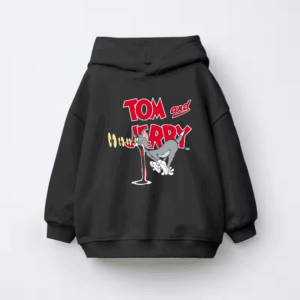 Tom Shocked Face Classic Tom and Jerry Kids Hoodie
