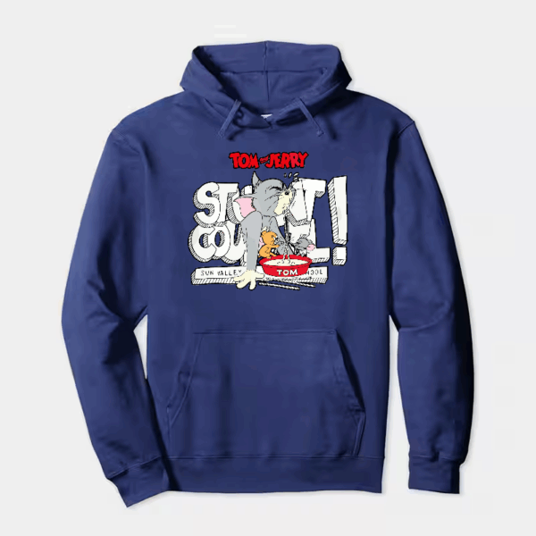 Tom Vs Jerry Slurpy Milk Battle Retro Hoodie