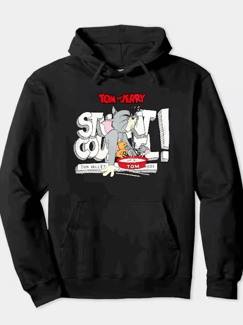 Tom Vs Jerry Slurpy Milk Battle Retro Hoodie