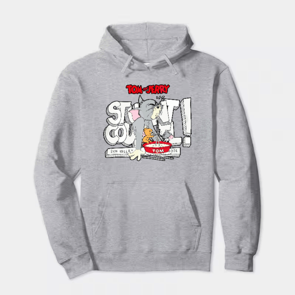 Tom Vs Jerry Slurpy Milk Battle Retro Hoodie