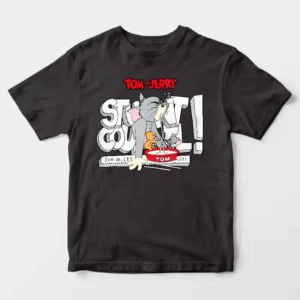 Tom Vs Jerry Slurpy Milk Battle Retro Unisex T-Shirt