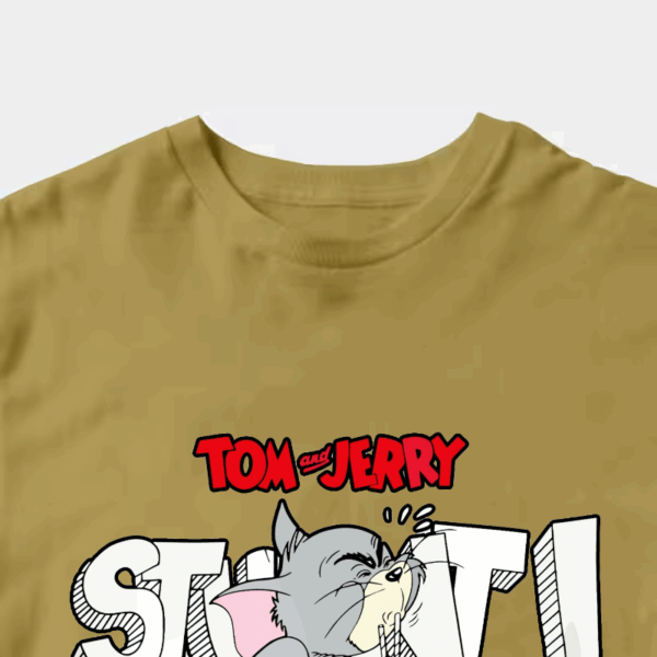 Tom Vs Jerry Slurpy Milk Battle Retro Unisex T-Shirt