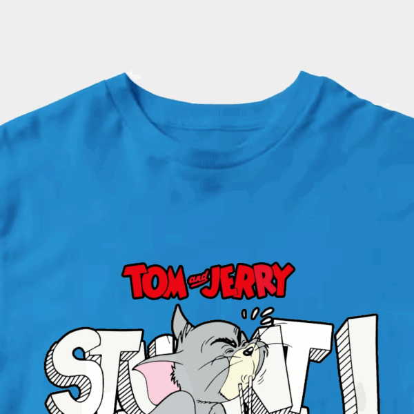 Tom Vs Jerry Slurpy Milk Battle Retro Unisex T-Shirt