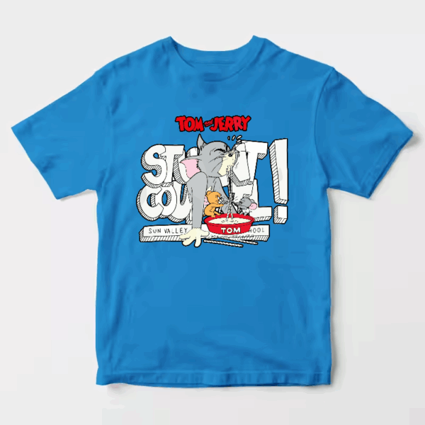 Tom Vs Jerry Slurpy Milk Battle Retro Unisex T-Shirt