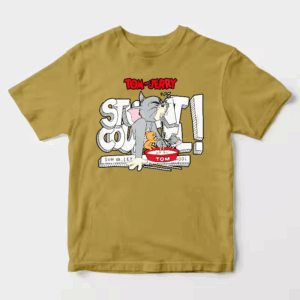 Tom Vs Jerry Slurpy Milk Battle Retro Unisex T-Shirt