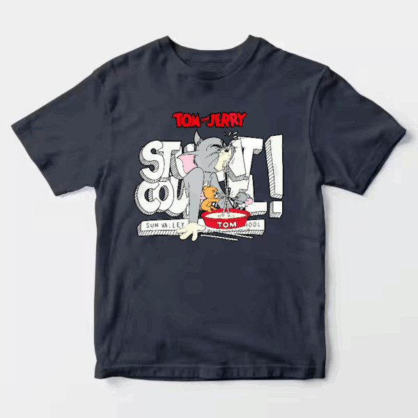 Tom Vs Jerry Slurpy Milk Battle Retro Unisex T-Shirt Tom Vs Jerry Slurpy Milk Battle Retro Unisex T-Shirt