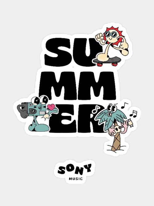 Tropical Summer Sunshine Sticker